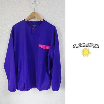 무료배송 익명 배송 미사용 택 포함 써니 스포츠 플리스 풀오버 스냅T