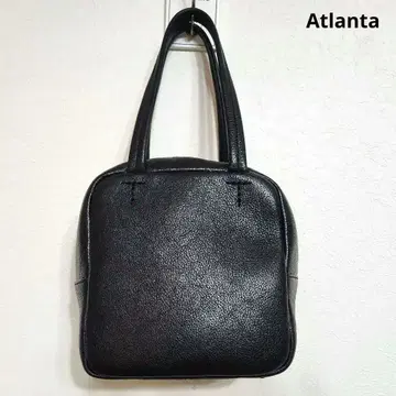 Atlanta 큐브백 천연 가죽 블랙 가죽