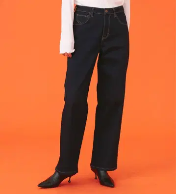 새상품 속기모 와이드 데님