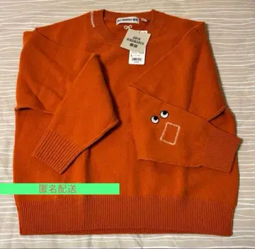 UNIQLO (ANYA HINDMARCH) 오렌지 니트 스웨터 L