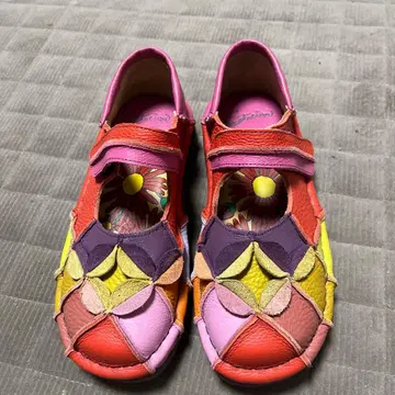 Estacion 멀티 컬러 가죽 신발