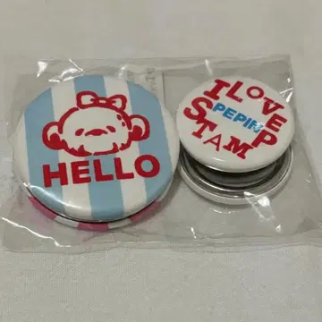 미사용 새상품 페핀 pepin 캔 배지 4세트