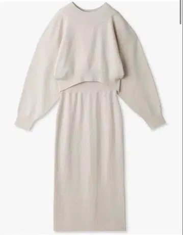 SNIDEL 아지메 니트 셋업 베이지