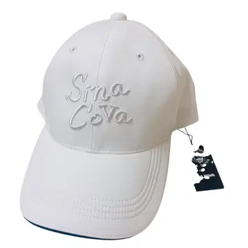 [ 미사용 새상품 택 포함 ] 시나코바 라운디쉬 캡 모자 골프 화이트