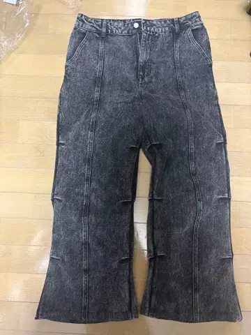 와이드 데님 팬츠 다크 그레이 ALAND 3.3 Field Trip