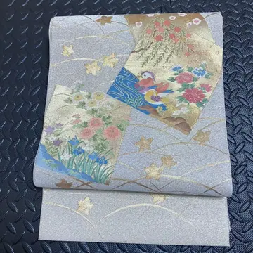 고급 순수 실크 후쿠로 오비 기모노 포멀 예복 펄톤 12-1