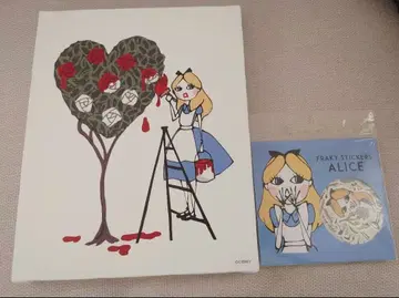 메루카리 한정판 가격 인하! 원더랜드의 앨리스 캔버스 아트 스티커