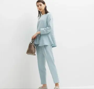 [ 새상품급 ] PLST 플라스테 티어드 블라우스 팬츠 셋업 S 사이즈