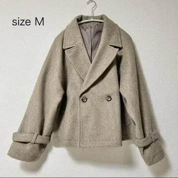 여성용 아우터 트렌치코트 브라운 M 사이즈 깔끔한 미색 겨울