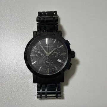 블랙 크로노그래프 손목시계