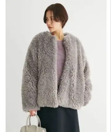 [ 미사용 새상품 ] 보아 코트 보아 자켓 그레이 ELENCARE DUE