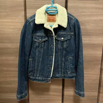 Levi's 보아 카라 부착 데님 자켓 S