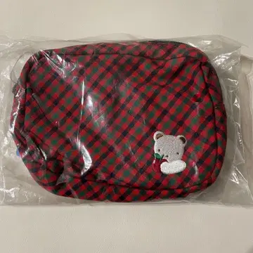 패밀리아 티슈 파우치 빨간색 계열 패밀리아 체크