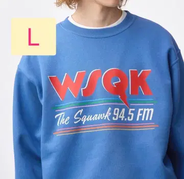 [ 새상품 ] GU 헤비웨이트 맨투맨 풀오버 블루 L 사이즈