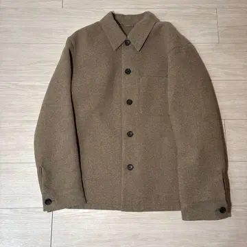 UNIQLO 더블 페이스 셔츠 자켓 M 사이즈 베이지