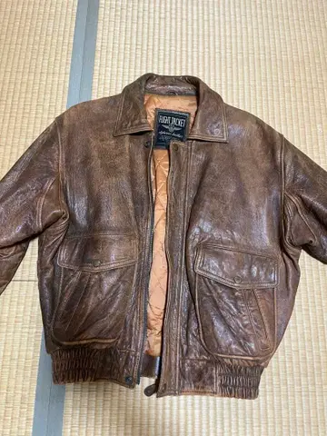 90s a-2 g-1 플라이트 재킷 가죽 자켓 짧은 기장