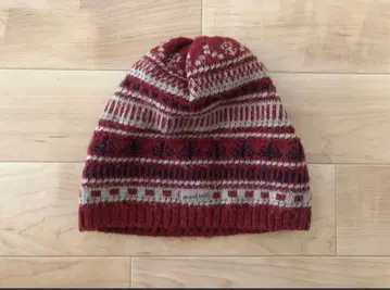 y2k 빈티지 몽벨 기하학 패턴 비니