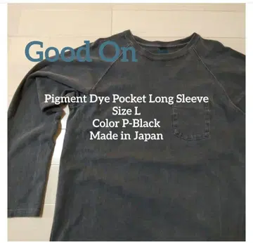굿온 피그먼트 롱 T셔츠 사이즈 L 일본제