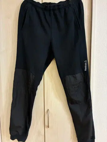 리복 블랙 조거 팬츠