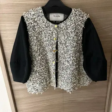 [ GIRLISH St.cecilia ] 리버튼 자켓 블랙