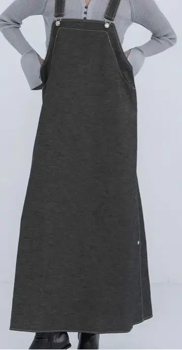 THE RERACS 리라 에이프런 드레스 오버롤 스커트 사이즈 36