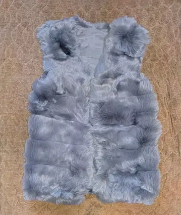 GRL 인조 모피 베스트 [그레이]