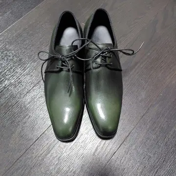 홈메이드 그라데이션 그린 드레스 신발