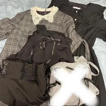 지뢰계 블랙 계열 4벌 묶음 판매