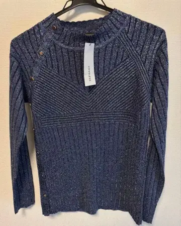 [새상품] LOVELESS 라메 니트탑