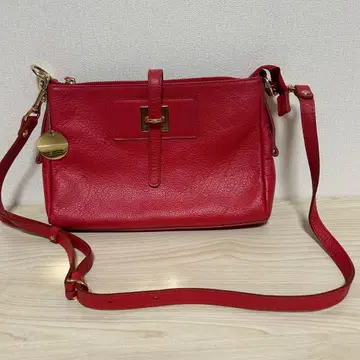 빨간색 숄더백 가죽 미사용 BARDOT ROSE