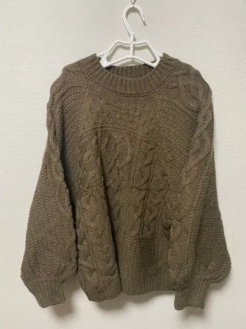 [ 익명 배송 ] 시마무라 121 x tal.by yumi 케이블 니트