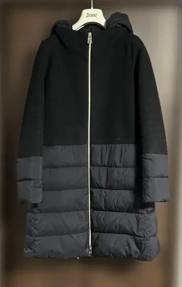 [ HERNO ] 울 콤비 다운 블랙 / 44