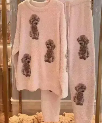 새상품 젤라또피케 푸들 핑크 룸웨어 상하의
