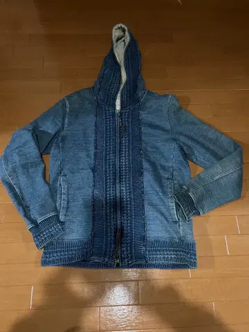 레어 REMI RELIEF 일본제 인디고 풀 집업 후드티