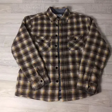 퍼스트다운 플란넬 셔츠 체크 셔츠 안감 기모 소재