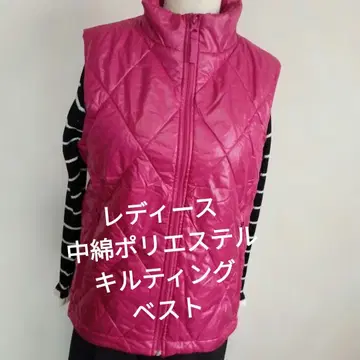 여성용 충전솜 폴리에스테르 퀼팅 베스트