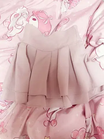 미셸 마카롱 슬림 레그 스커트 더스티 핑크 S