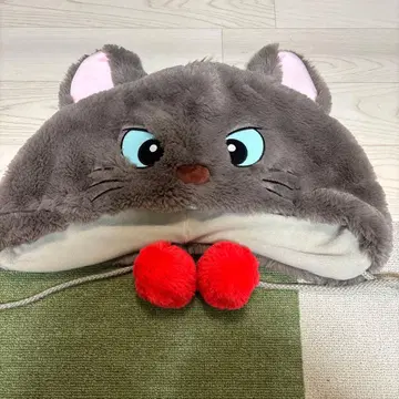 고양이 얼굴 복슬복슬 모자