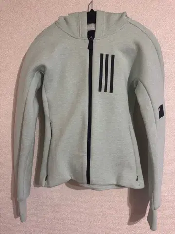 adidas 풀 집업 후드 부착 후드티 라이트 그레이