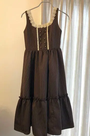 새상품 시마무라 m petit 아오키 미사 오버롤 스커트 M 브라운