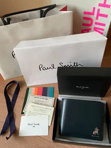 폴스미스 브라이트 스트라이프 토끼 접이식 지갑