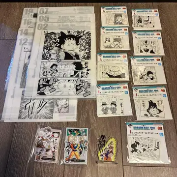 드래곤볼 제일복권 40주년 클리어 파일 시계 부품 스티커 아크렉토