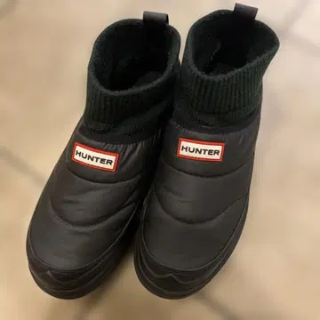 HUNTER PUFFER KNIT BOT 스노우 부츠 방한 부츠 26cm