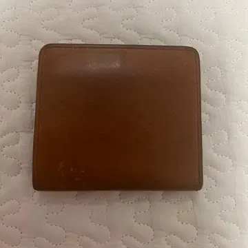 SLOW&CO 접이식 지갑 브라운 가죽