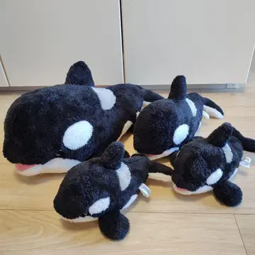 범고래 봉제 인형 4개 세트 카모가와 씨 월드 복권 3등 4등 5등