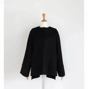 GIRLISH St.cecilia 리버 울 코트 BLACK