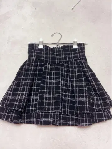 미셸 마카롱 트위드 슬림 레그 스커트 xs