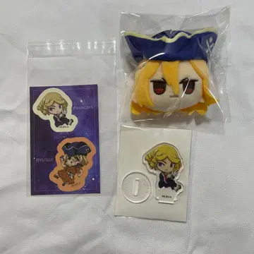 Dr.STONE DAISO 칠해룡수&프랑수아 아크릴 스탠드,  키링