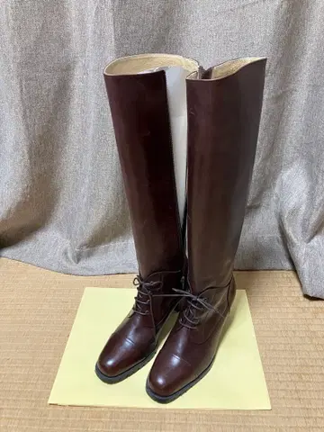 [ZINNIA] 롱 부츠 23.5cm (다크 브라운)