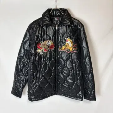 용 퀼팅 베트남 자켓 스카잔 용 호랑이 자수 수베니어 L